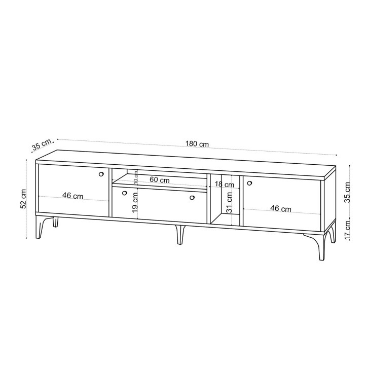 Mueble TV Penny roble