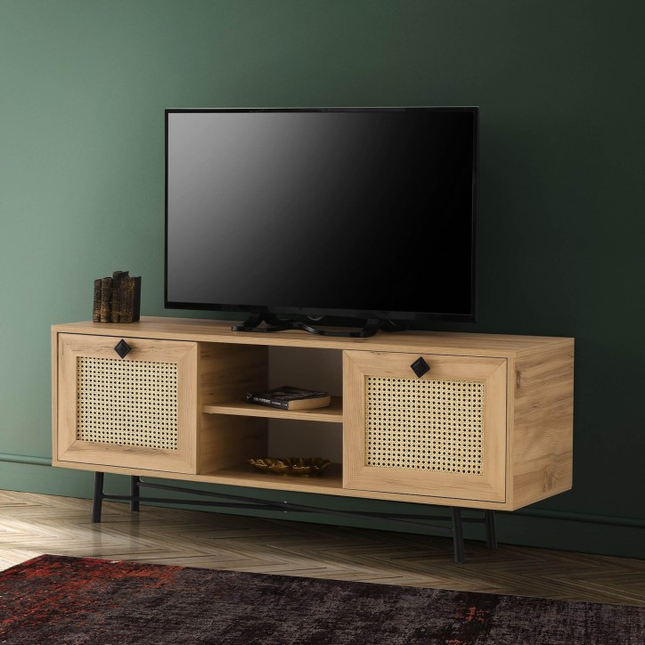 Mueble TV Begonya 140 roble negro