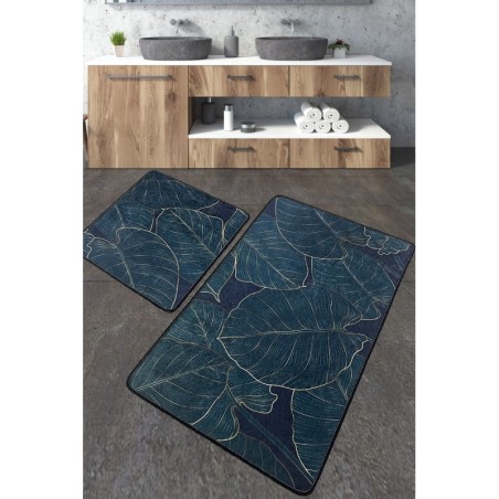 Alfombra de baño Set (2 piezas) Zeleno multicolor