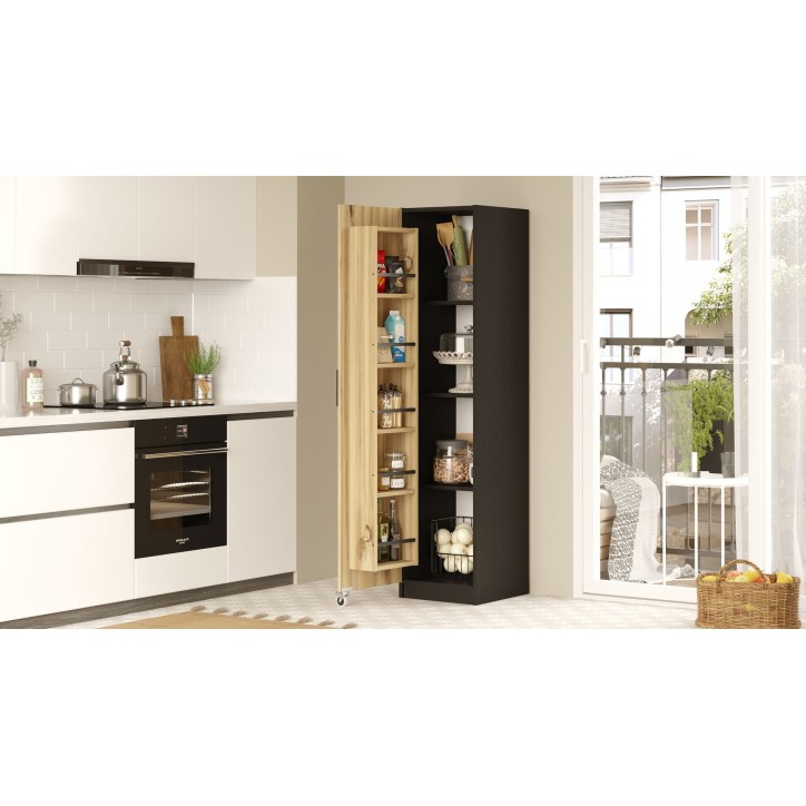 Mueble auxiliar VA1-KL negro nogal