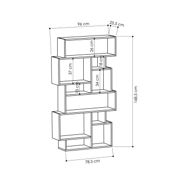 Librería Karmato blanco - 776HMS3611