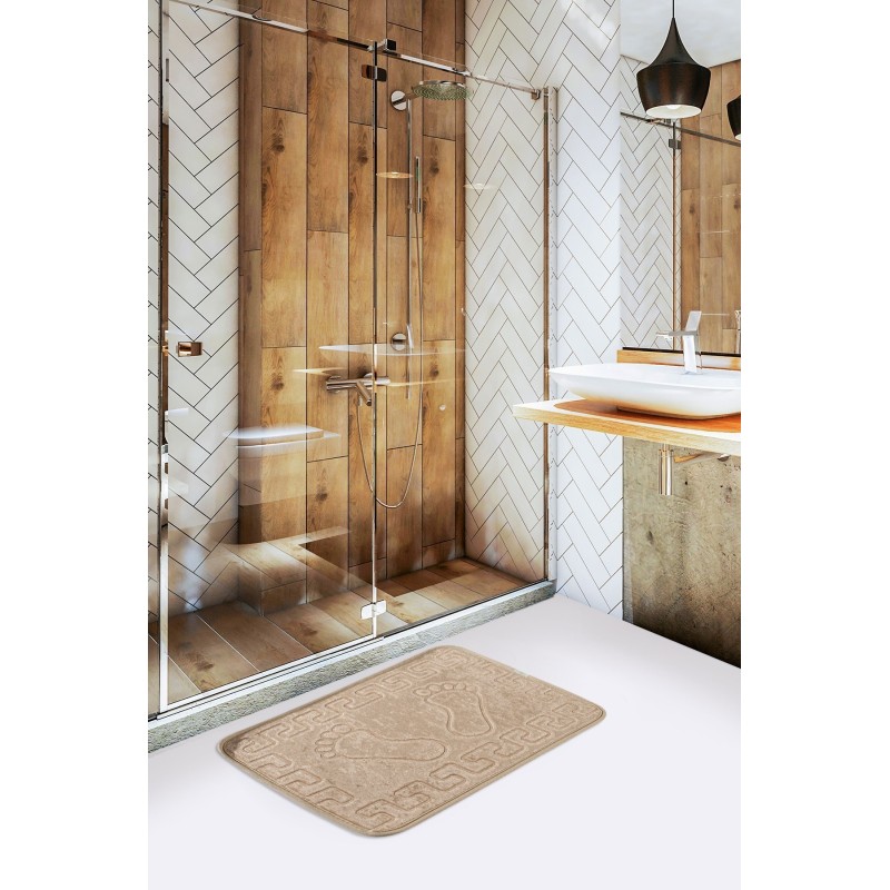 Alfombra de baño Footprint  beige