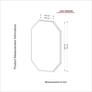 Espejo decorativo Lost nogal - 804TRH3306