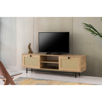 Mueble TV Begonya 180 roble negro - 854KLN3036