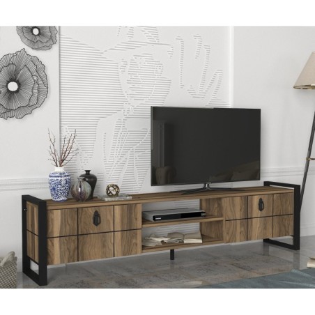 Mueble TV Lost negro nogal