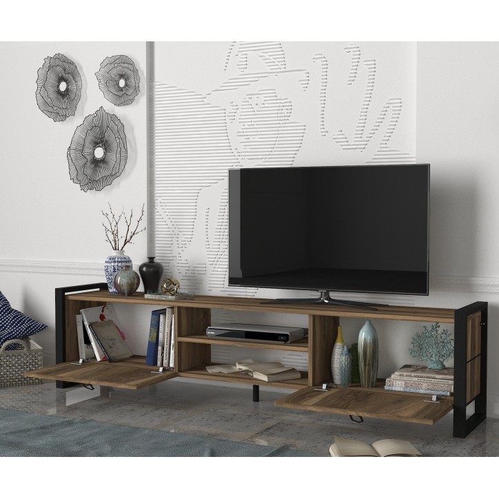 Mueble TV Lost negro nogal