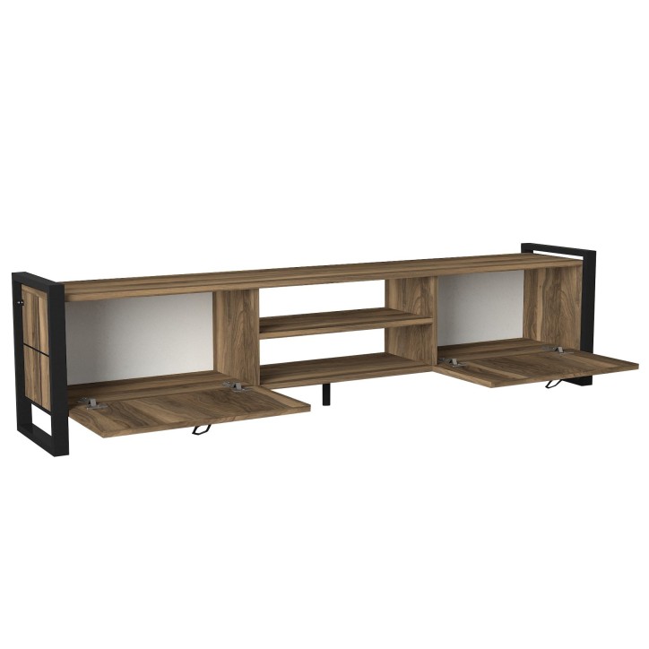 Mueble TV Lost negro nogal