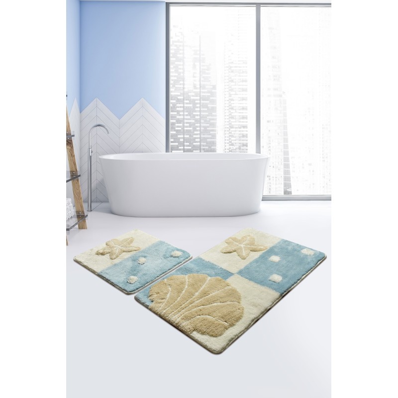 Alfombra de baño Set (2 piezas) Deniz Yıldızı  multicolor