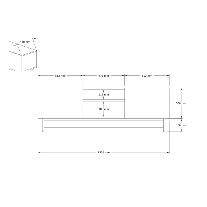 Mueble TV Tugi blanco