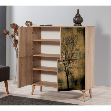 Mueble auxiliar Multilux-729 sonoma roble