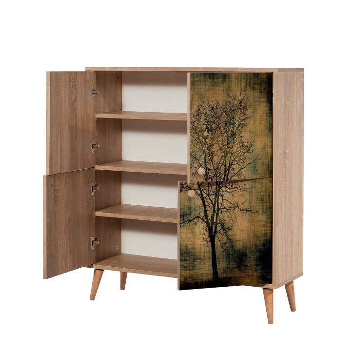 Mueble auxiliar Multilux-729 sonoma roble