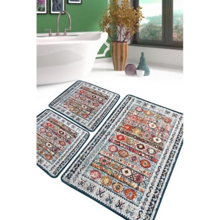 Alfombra de baño Set (3 piezas) Weref multicolor