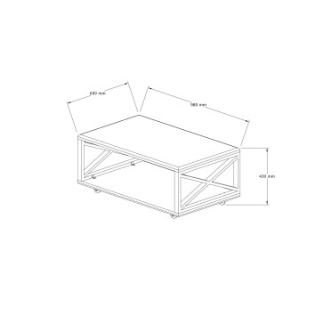 Mesa de centro Yuso nogal - 835PUQ2814