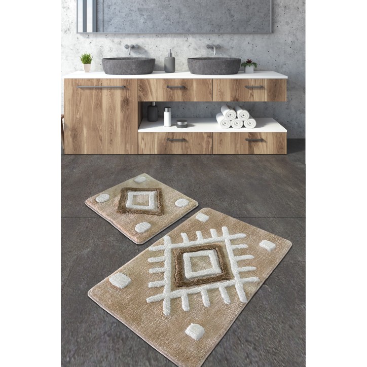 Alfombra de baño Set (2 piezas) Punica  piedra