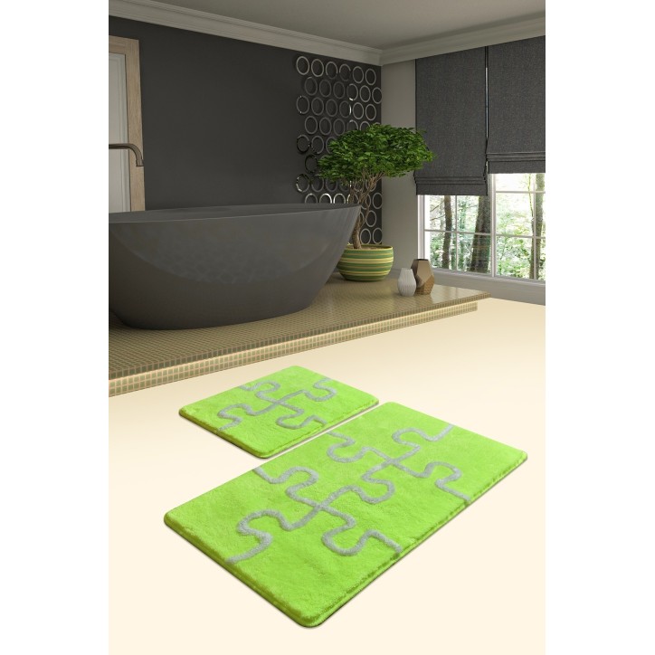 Alfombra de baño Set (2 piezas) Puzzle  multicolor