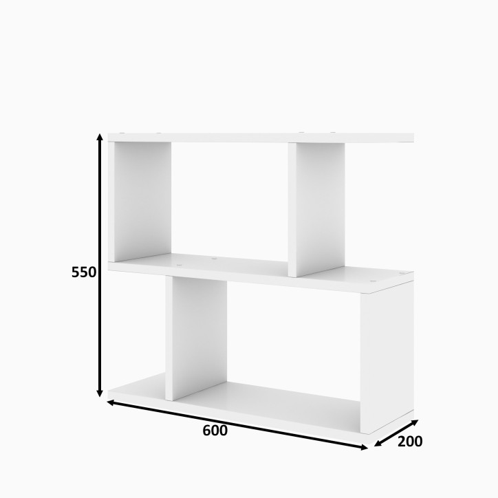 Mesa auxiliar Lale blanco