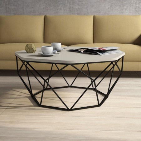 Mesa de centro Diamond crema