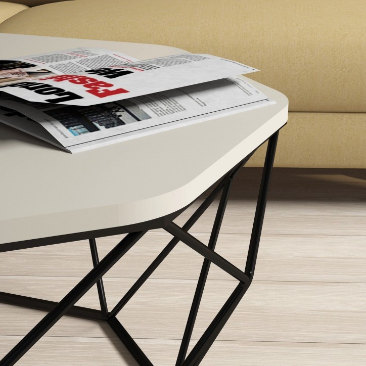 Mesa de centro Diamond crema