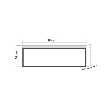 Mesa de centro Quantum Media pino atlántico negro - 863SPH2803