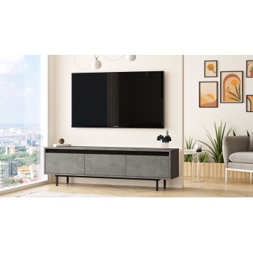 Mueble TV LV1-RL negro plata - 921YRD1102