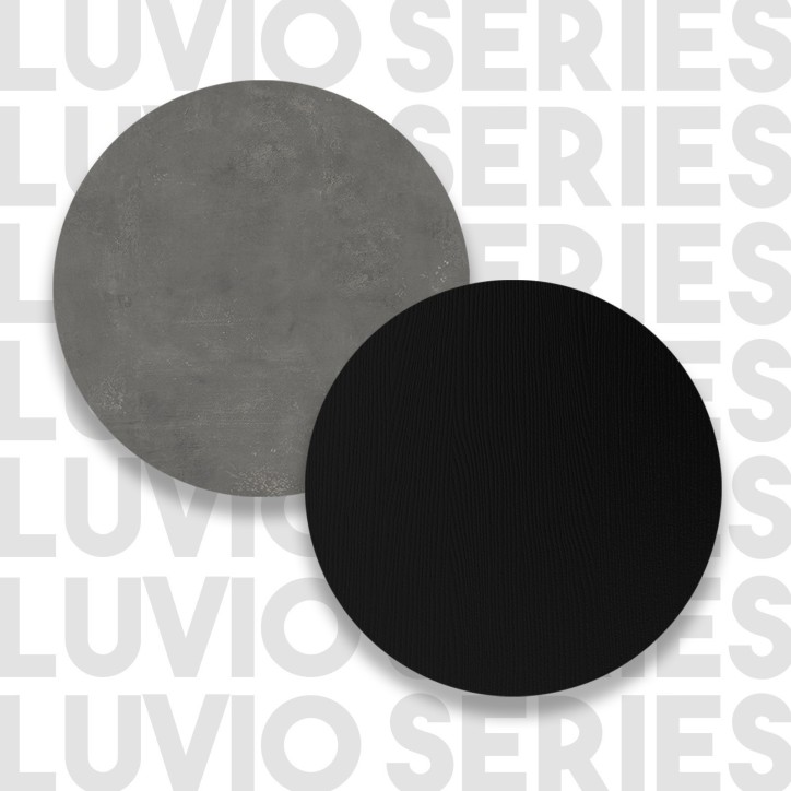 Mueble TV LV1-RL negro plata