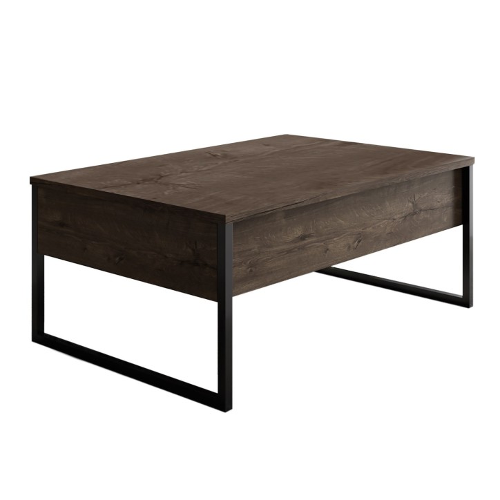 Mesa de centro Luxe negro nogal