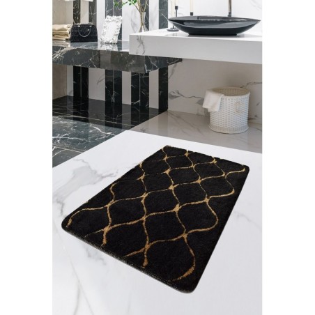 Alfombra de baño Infinity  oro negro