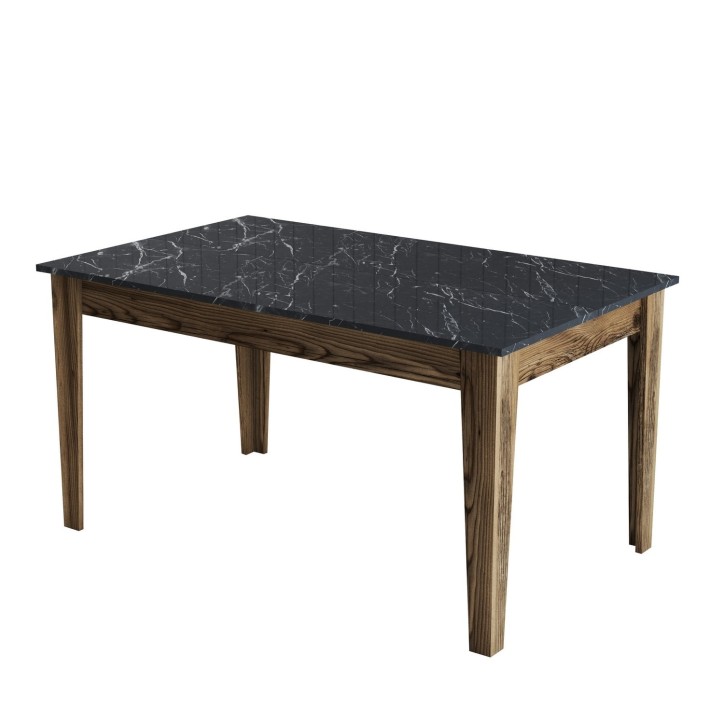 Mesa comedor Milan 518 negro nogal