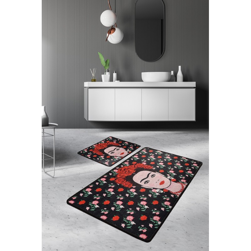 Alfombra de baño Set (2 piezas) Frida  multicolor