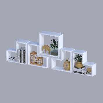 Estante de pared Elitra blanco - 746JUG1603