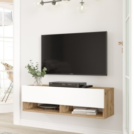 Mueble TV FR13-AW pino atlántico blanco