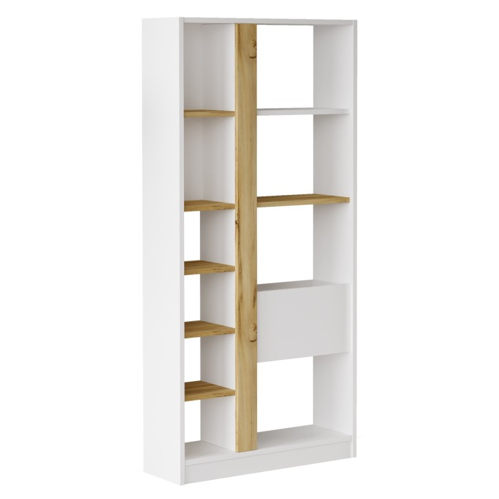 Librería LV21-WK roble blanco