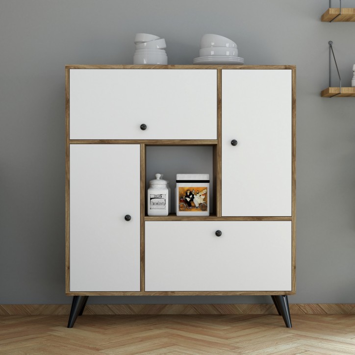 Mueble auxiliar Hercules 3104 nogal blanco