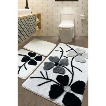 Alfombra de baño Set (3 piezas) Kirçiçeği  multicolor