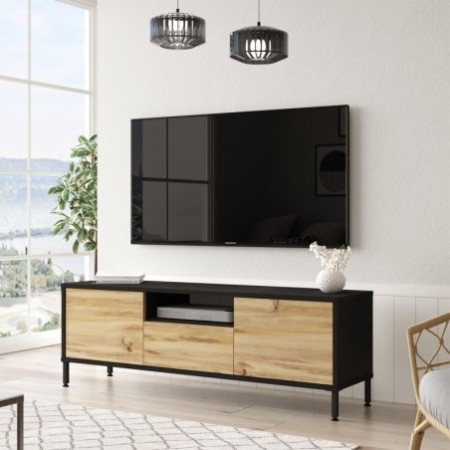 Mueble TV LV2 KL roble negro