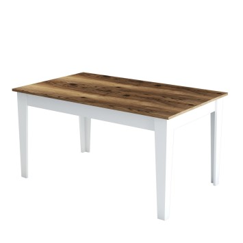 Mesa comedor Milan 520 blanco nogal - 845HCT1408