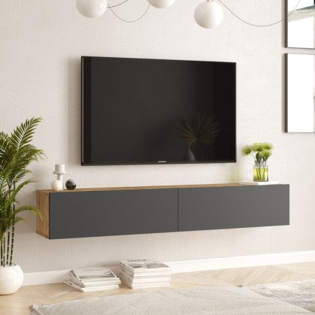 Mueble TV FR8-AA pino atlántico antracita