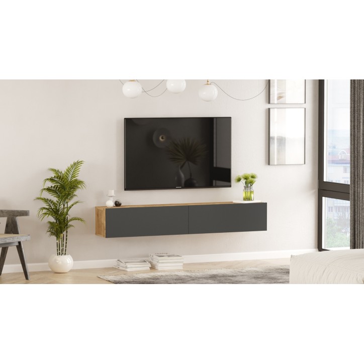 Mueble TV FR8-AA pino atlántico antracita