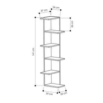 Librería Saso blanco - 776HMS3602