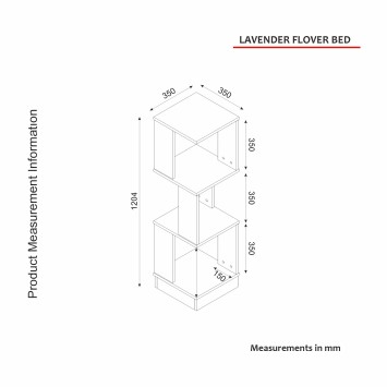 Librería Levander blanco - 804TRH4503