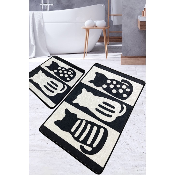 Alfombra de baño Set (2 piezas) Meo multicolor