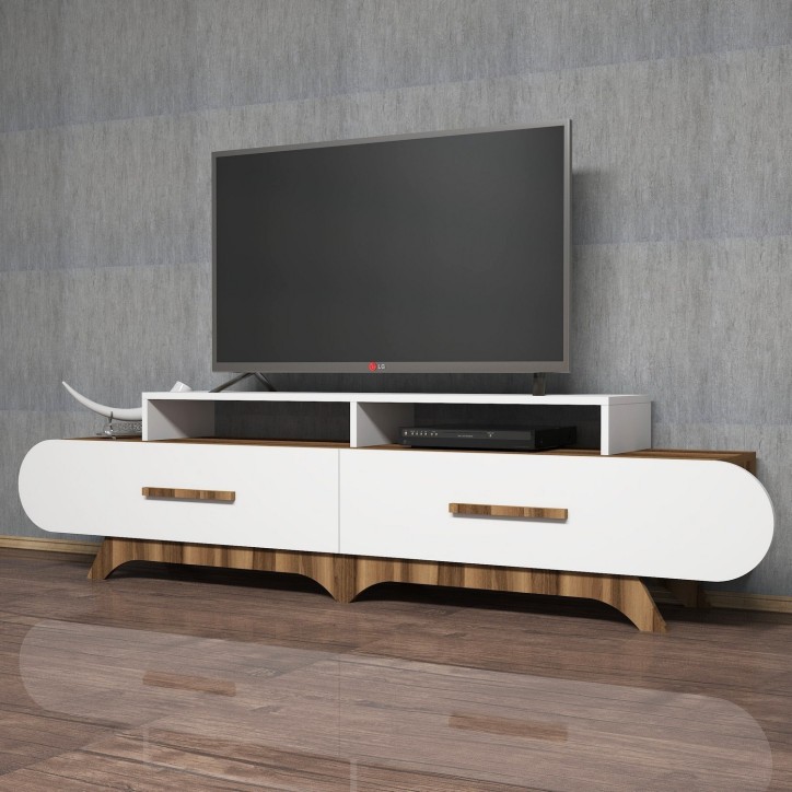 Mueble TV Flora blanco nogal