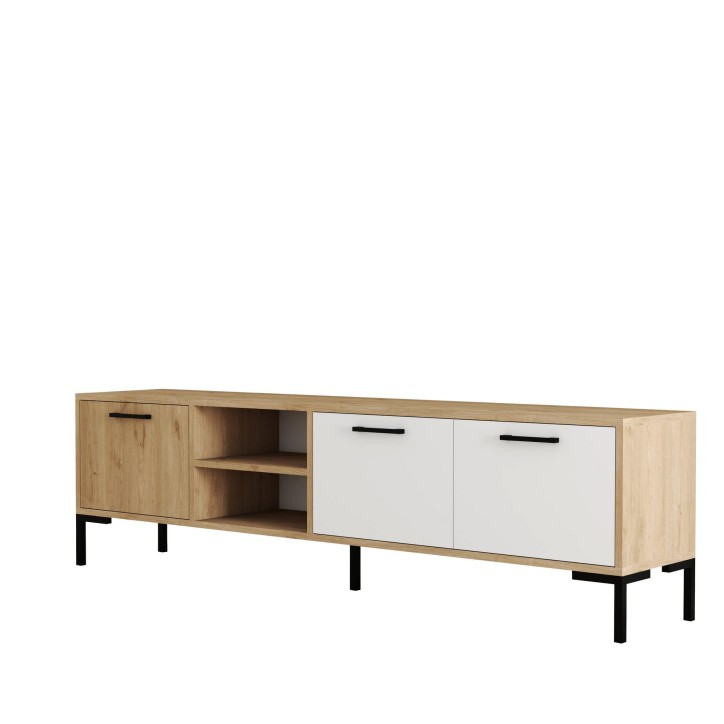 Mueble TV Aurora1594 roble blanco