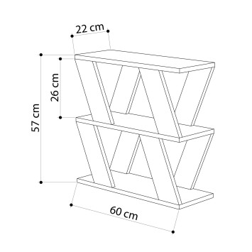 Mesa auxiliar Lazena blanco - 855DTE2843