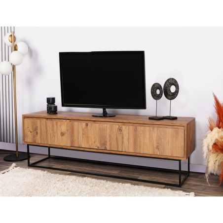 Mueble TV Lupin 140 negro nogal