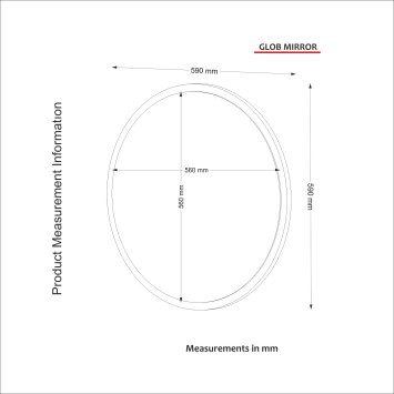 Espejo decorativo Glob blanco - 804TRH3304