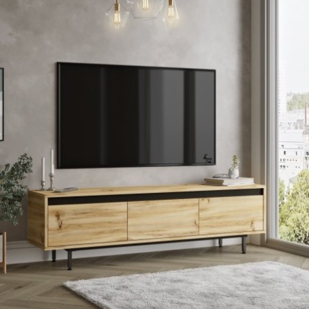 Mueble TV LV1-KL roble negro