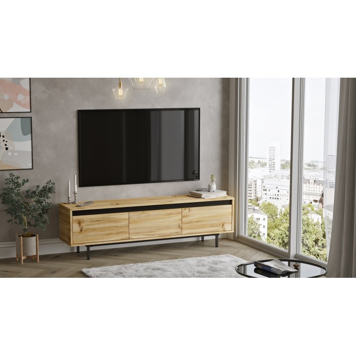 Mueble TV LV1-KL roble negro