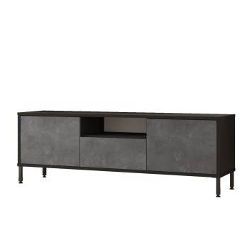 Mueble TV LV2 RL negro plata - 921YRD1104