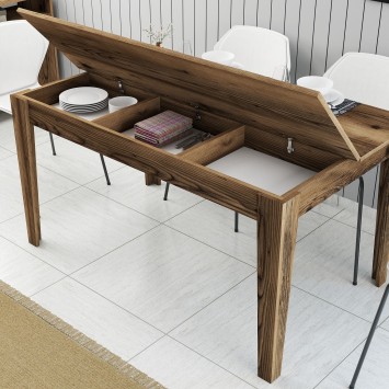 Mesa comedor Milan 516 nogal - 845HCT1404